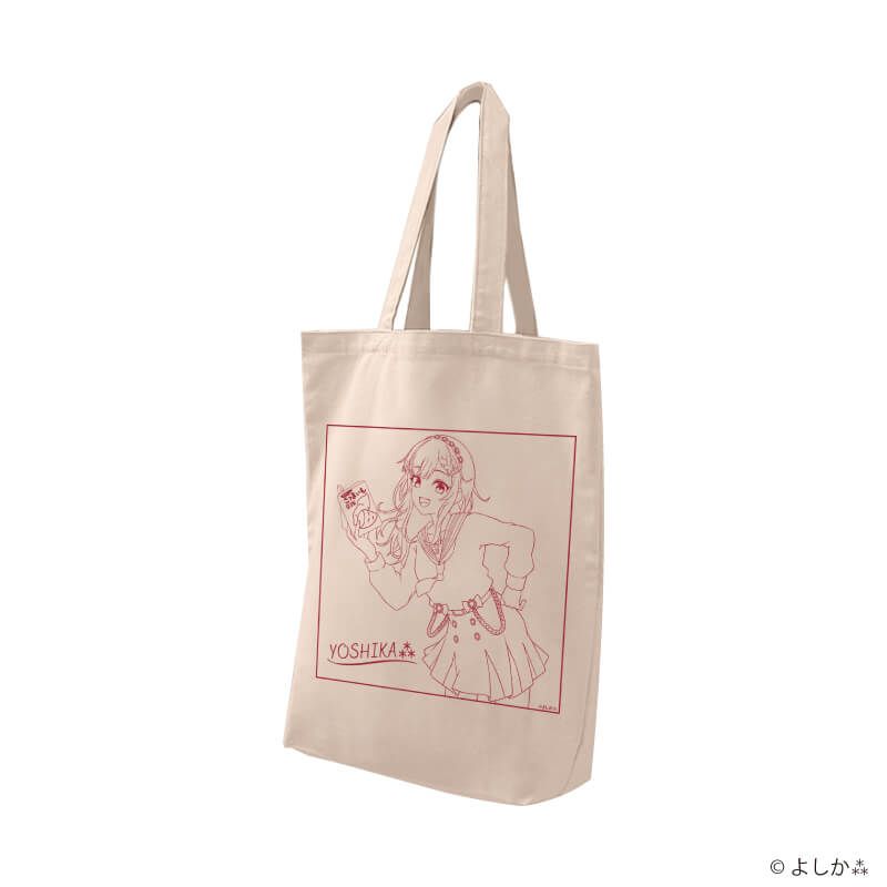 キャラトートバッグ「よしか⁂」01/学生服風アイドル衣装(描き起こしイラスト)