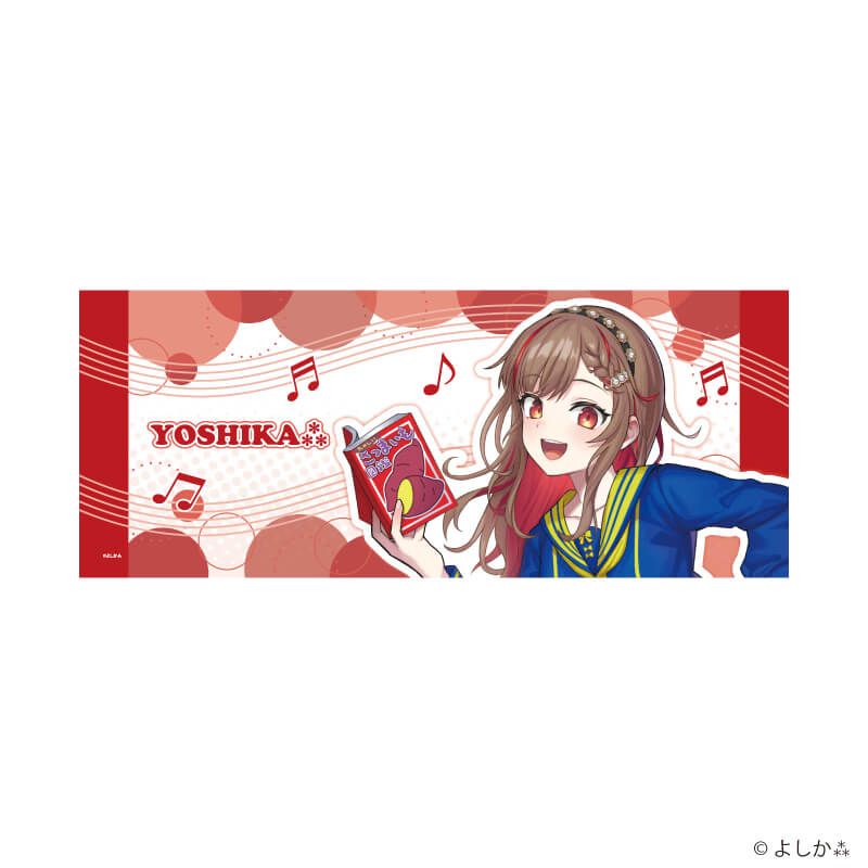 フェイスタオル「よしか⁂」01/学生服風アイドル衣装(描き起こしイラスト)