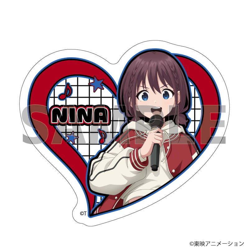 ダイカットスマホステッカー「ガールズバンドクライ」01/井芹仁菜(描き下ろしイラスト)