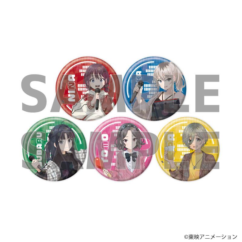 ホログラム缶バッジ(57mm)「ガールズバンドクライ」01/コンプリートセット(全5種)(描き下ろしイラスト)