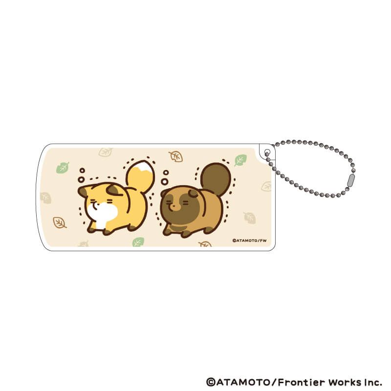 スライド式小物ケース「タヌキとキツネ」04/D(公式イラスト)