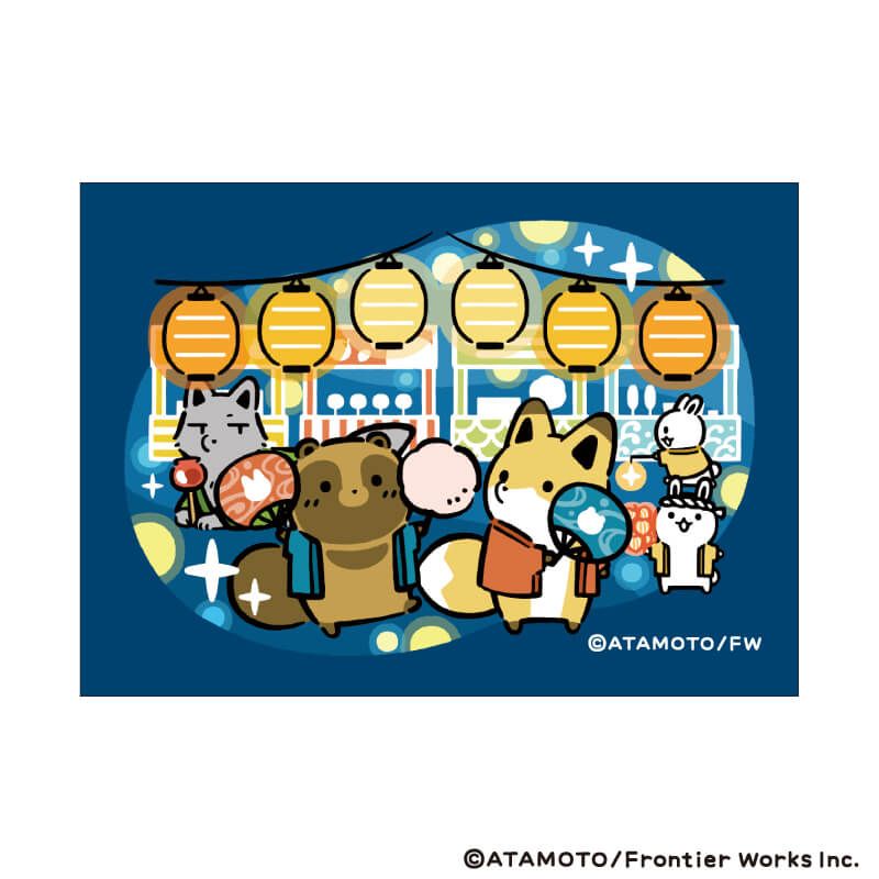 キャンバスボードミニ「タヌキとキツネ」01/コンプリートセット(全8種)(公式&描き下ろしイラスト)