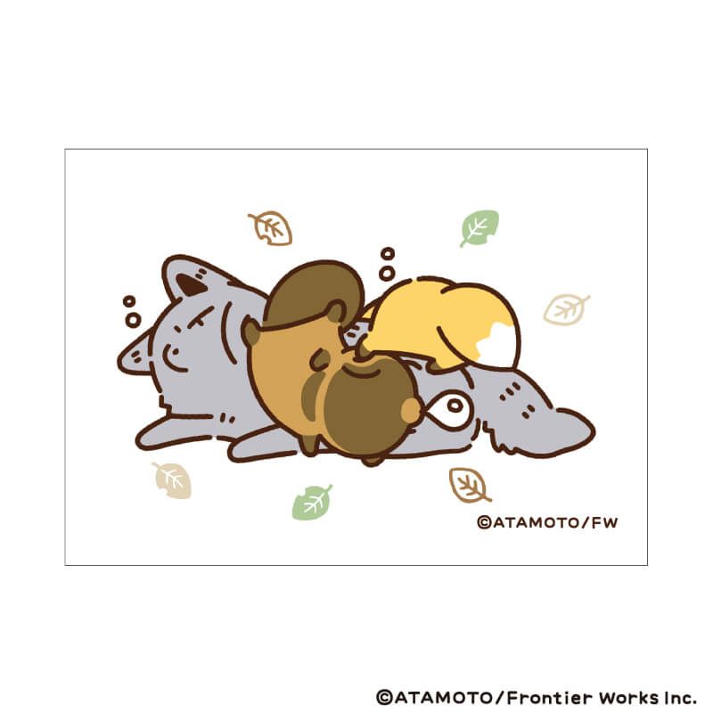 キャンバスボードミニ「タヌキとキツネ」01/コンプリートセット(全8種)(公式&描き下ろしイラスト)