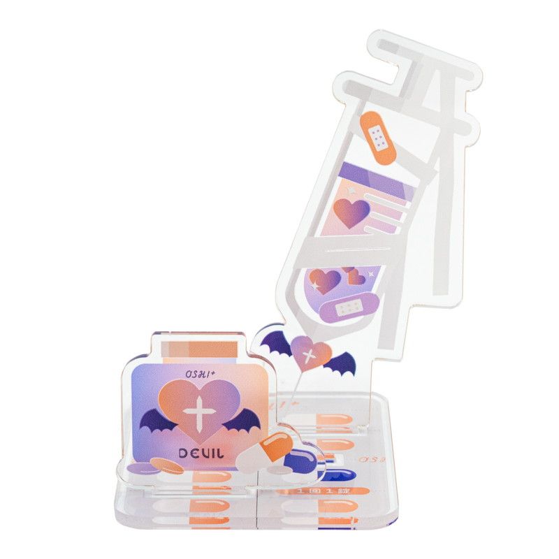 推し活背景ジオラマぷち15/やみかわ(オレンジ＆パープル)【推し活】