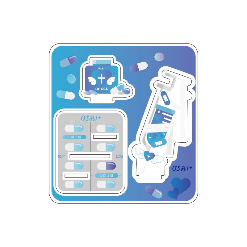 推し活背景ジオラマぷち14/やみかわ(ブルー)【推し活】