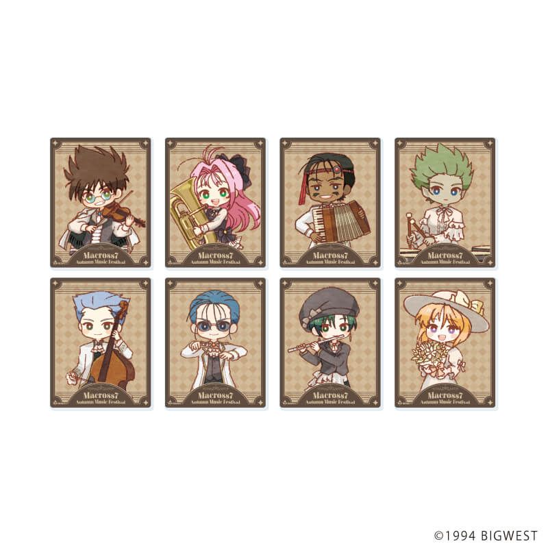 アクリルカード「マクロス7」01/Autumn Music Festival ver. コンプリートセット(全8種)(レトロアートイラスト)