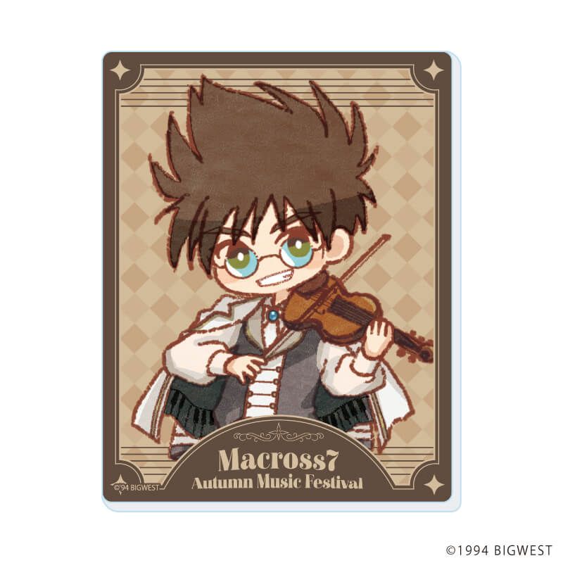 アクリルカード「マクロス7」01/Autumn Music Festival ver. コンプリートセット(全8種)(レトロアートイラスト)