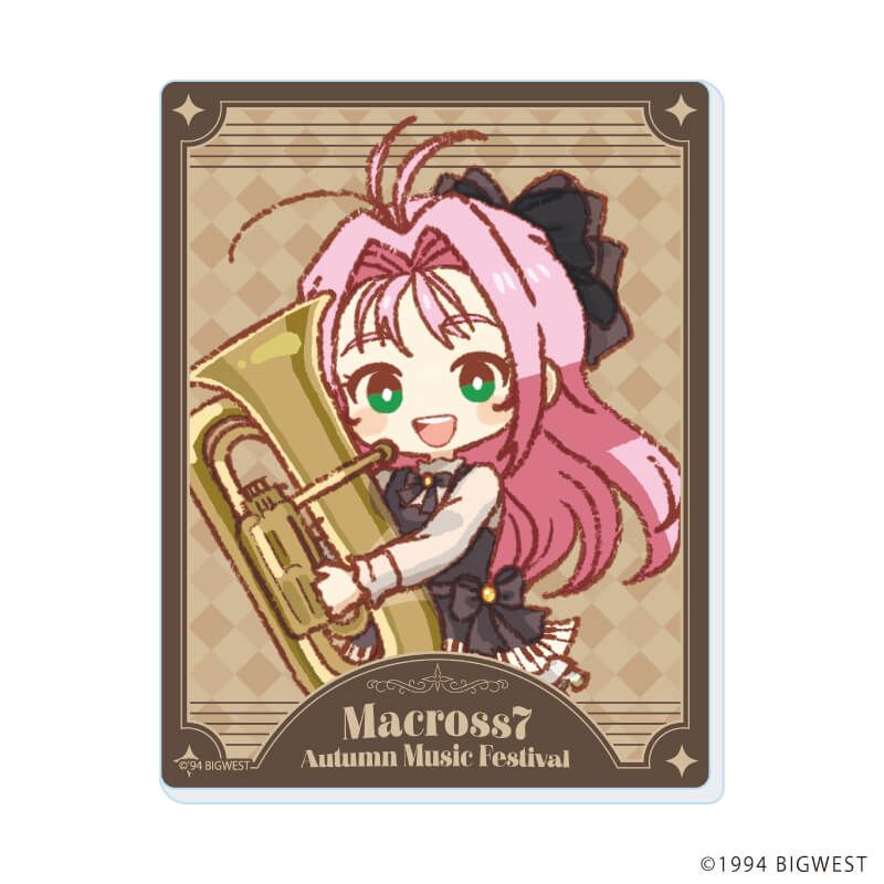 アクリルカード「マクロス7」01/Autumn Music Festival ver. コンプリートセット(全8種)(レトロアートイラスト)