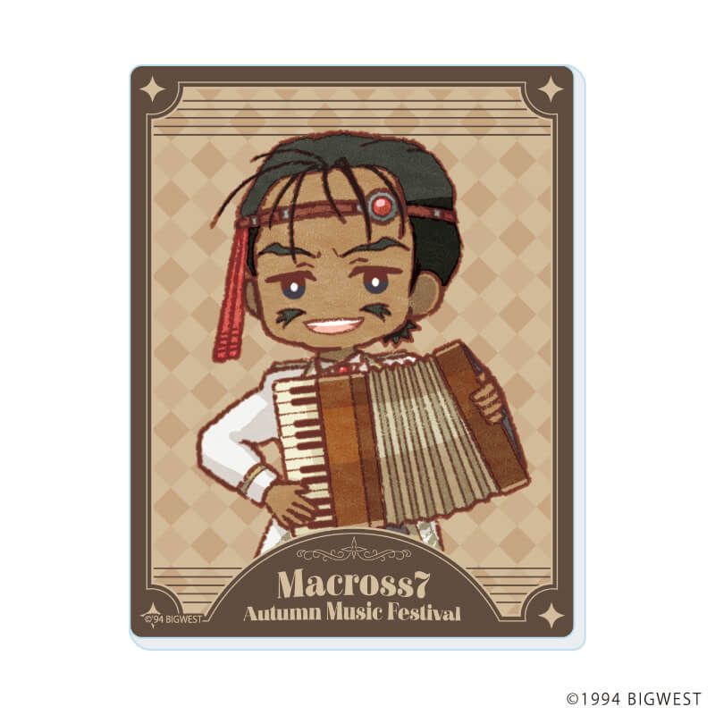 アクリルカード「マクロス7」01/Autumn Music Festival ver. コンプリートセット(全8種)(レトロアートイラスト)