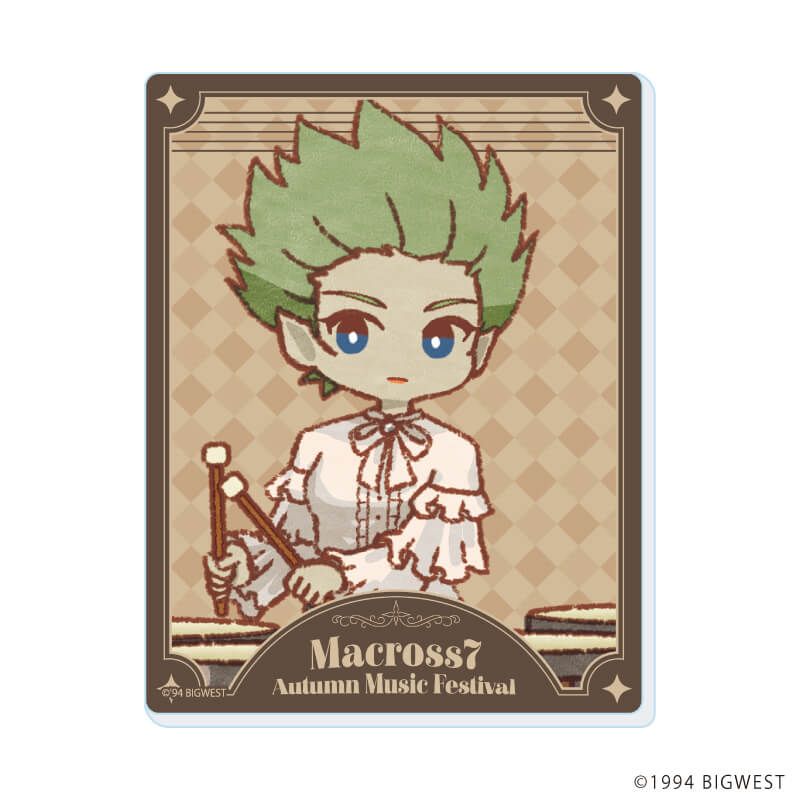 アクリルカード「マクロス7」01/Autumn Music Festival ver. コンプリートセット(全8種)(レトロアートイラスト)