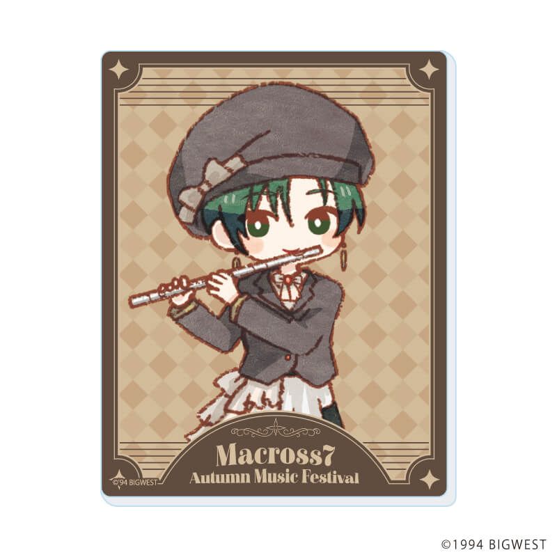 アクリルカード「マクロス7」01/Autumn Music Festival ver. コンプリートセット(全8種)(レトロアートイラスト)