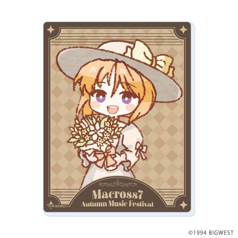 アクリルカード「マクロス7」01/Autumn Music Festival ver. コンプリートセット(全8種)(レトロアートイラスト)
