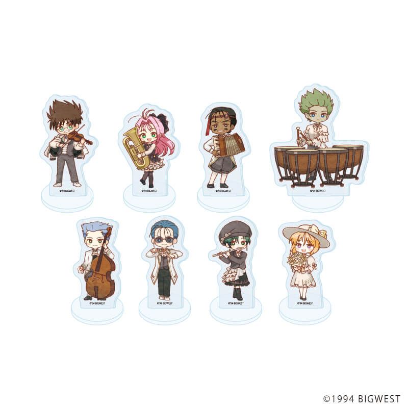アクリルぷちスタンド「マクロス7」03/Autumn Music Festival ver. コンプリートセット(全8種)(レトロアートイラスト)