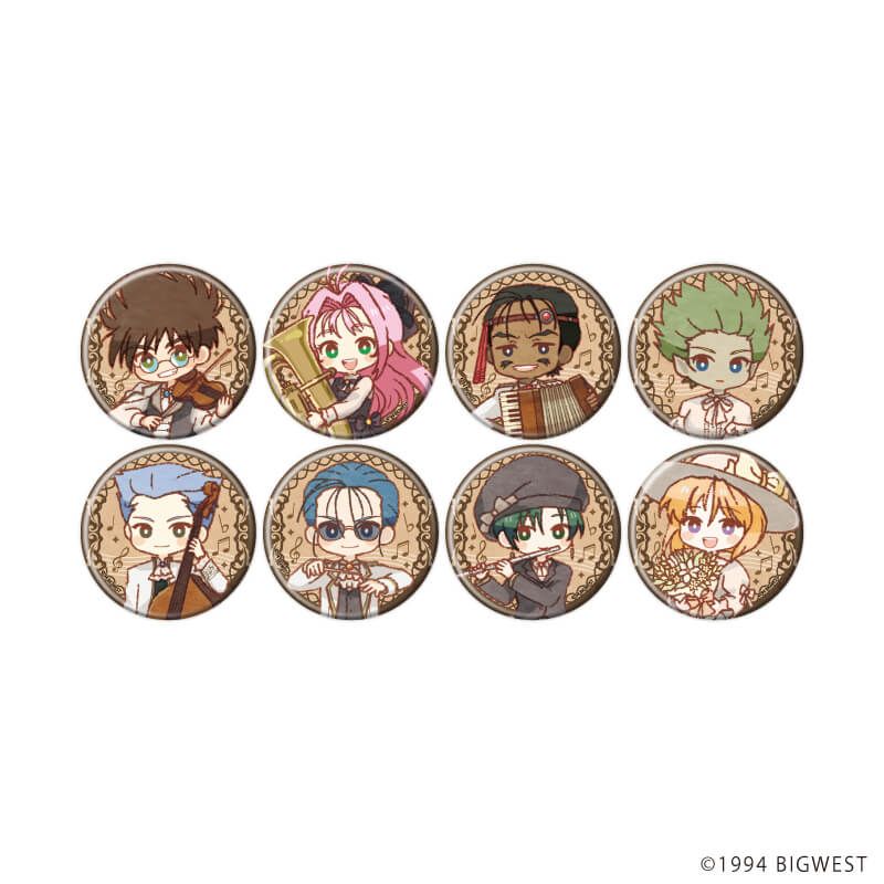 缶バッジ「マクロス7」03/Autumn Music Festival ver. コンプリートセット(全8種)(レトロアートイラスト)