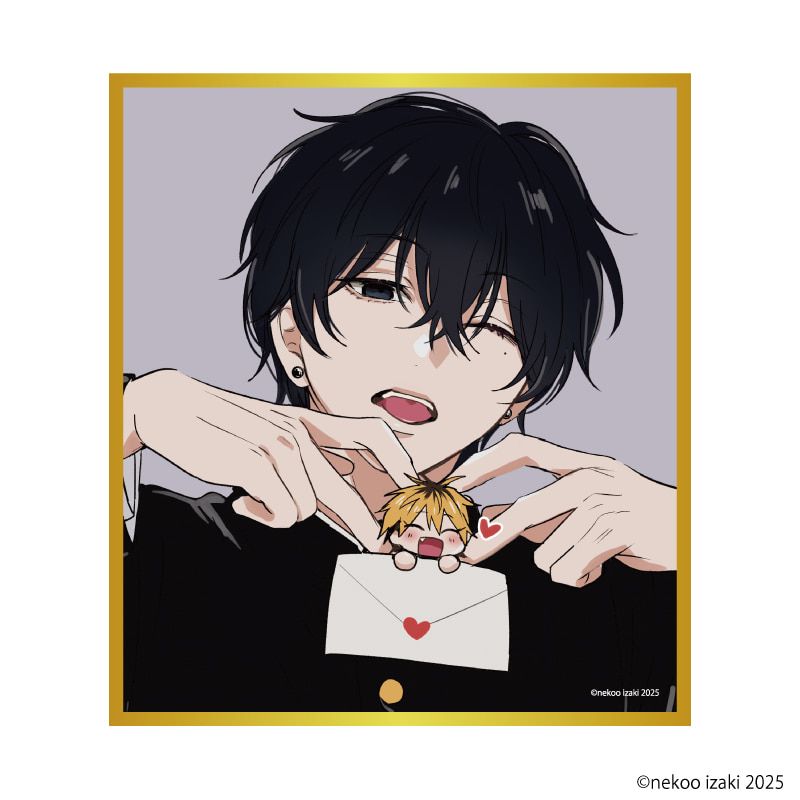 ミニ色紙「ダメ男の椎名先輩とヤバ男の佐々木くん」01/コンプリートセット(全6種)(公式&描き下ろしイラスト)