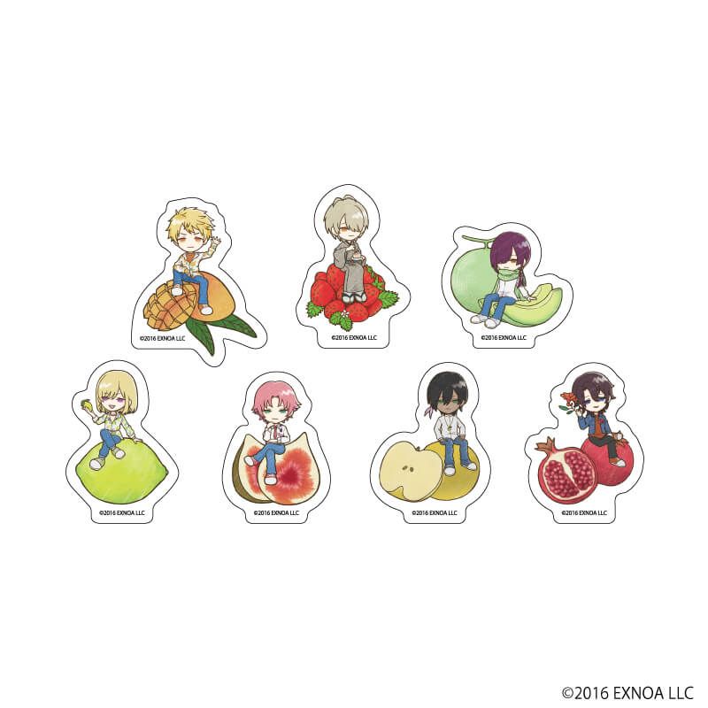 フレークシール(7種セット)「文豪とアルケミスト」01/フルーツver.(グラフアートイラスト)