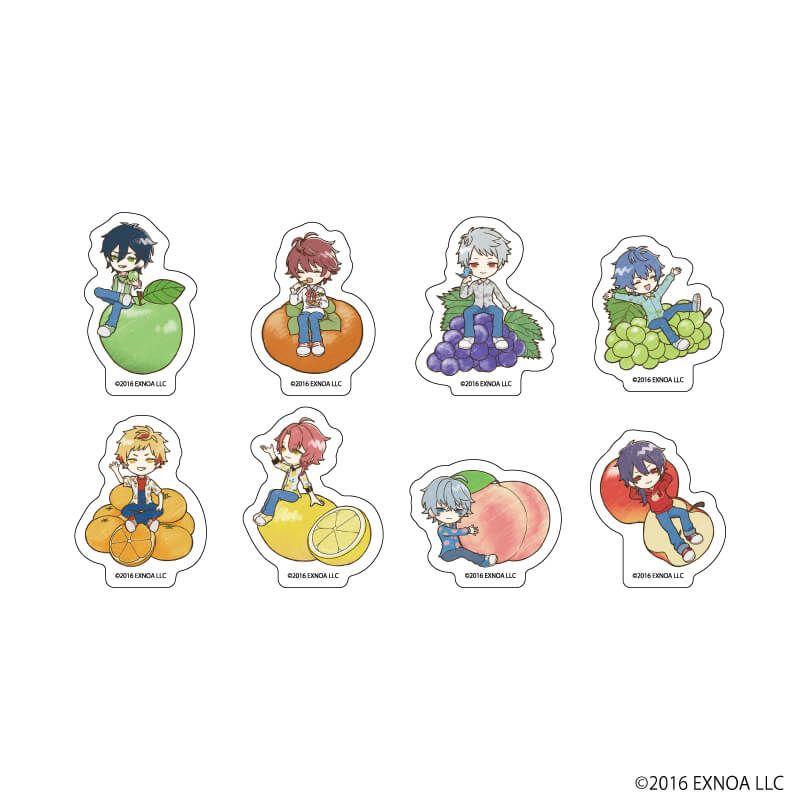 フレークシール(8種セット)「文豪とアルケミスト」02/フルーツver.(グラフアートイラスト)