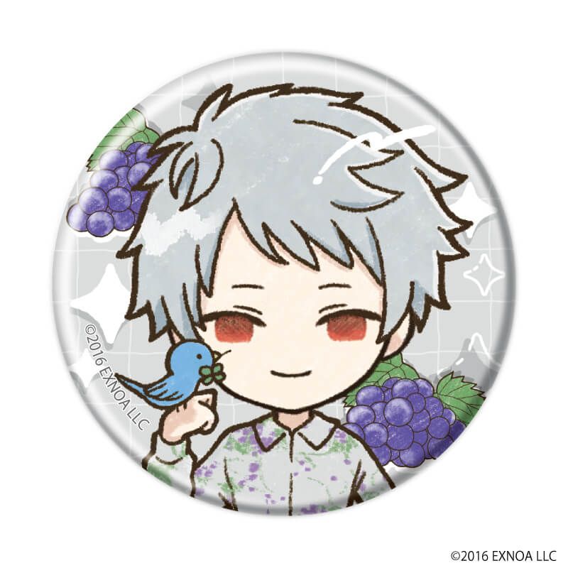 缶バッジ「文豪とアルケミスト」51/フルーツver. ブラインド(8種)(グラフアートイラスト)