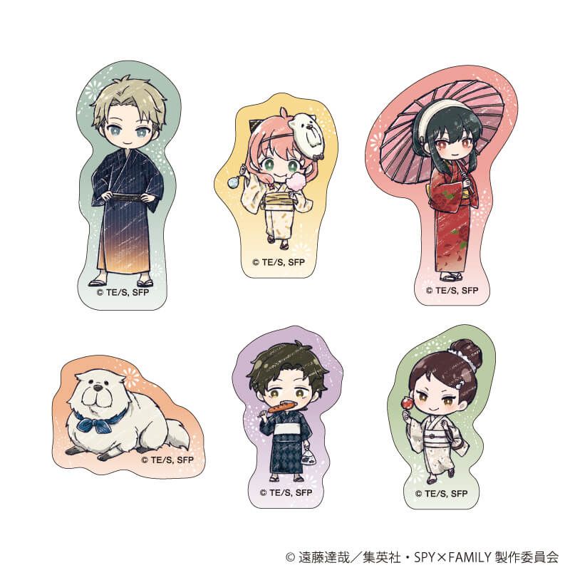 SPY×FAMILY グラフアート フレークシール 6種入り 浴衣Ver.