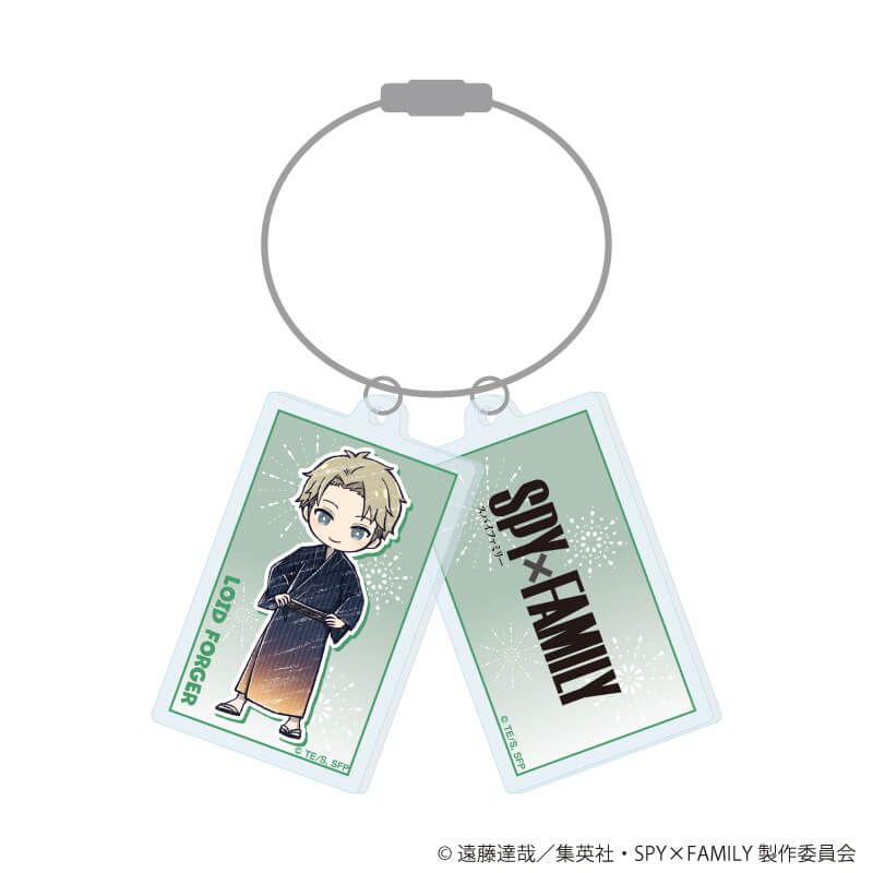 SPY×FAMILY グラフアート トレーディング2連アクリルキーホルダー 浴衣Ver. 【全6種】コンプリートセット