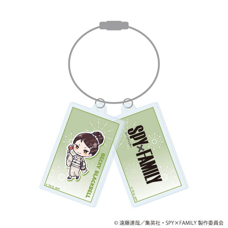 SPY×FAMILY グラフアート トレーディング2連アクリルキーホルダー 浴衣Ver. 【全6種】コンプリートセット