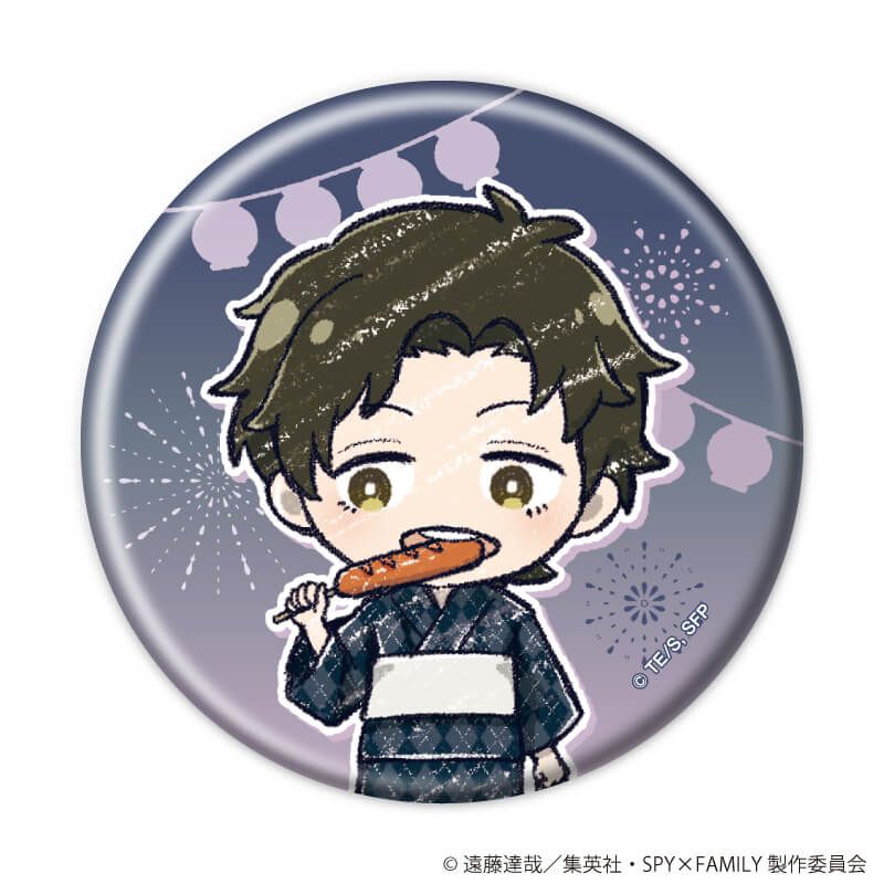 SPY×FAMILY グラフアート トレーディング缶バッジ 浴衣Ver. 【全6種】コンプリートセット