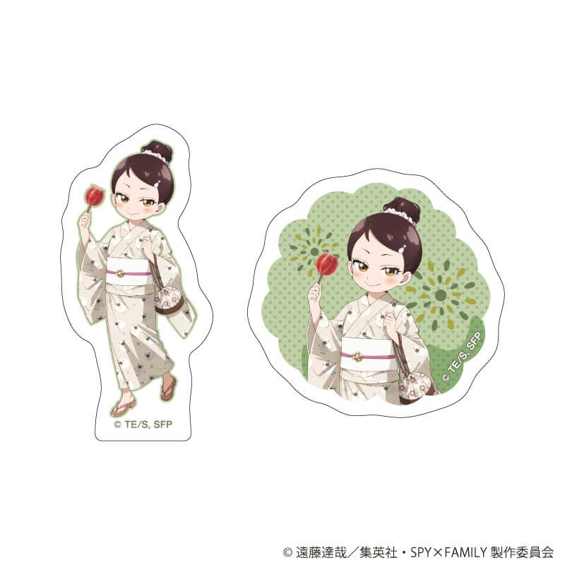 SPY×FAMILY クリアスマホステッカー2枚セット ベッキー・ブラックベル 浴衣Ver.