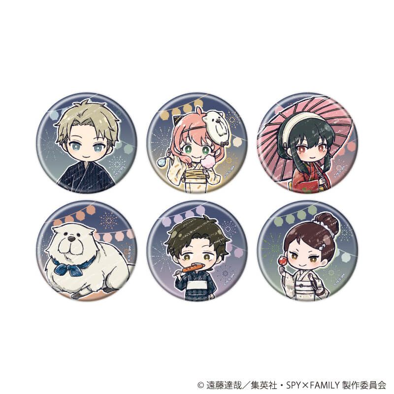 SPY×FAMILY グラフアート トレーディング缶バッジ 浴衣Ver. 【全6種】