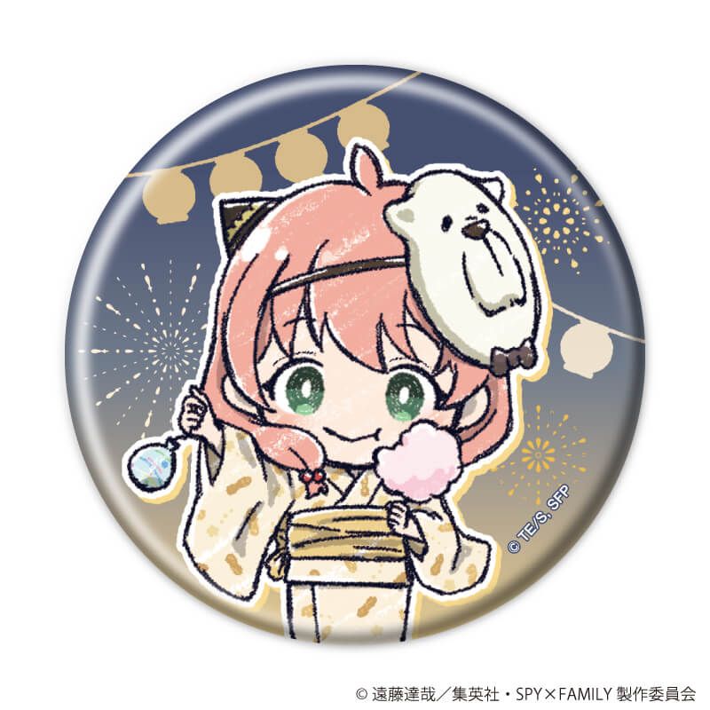 SPY×FAMILY グラフアート トレーディング缶バッジ 浴衣Ver. 【全6種】