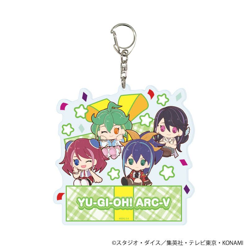 デカアクリルキーホルダー「遊☆戯☆王ARC-V」02/柚子＆セレナ＆リン＆瑠璃(ぽてぬいアート)