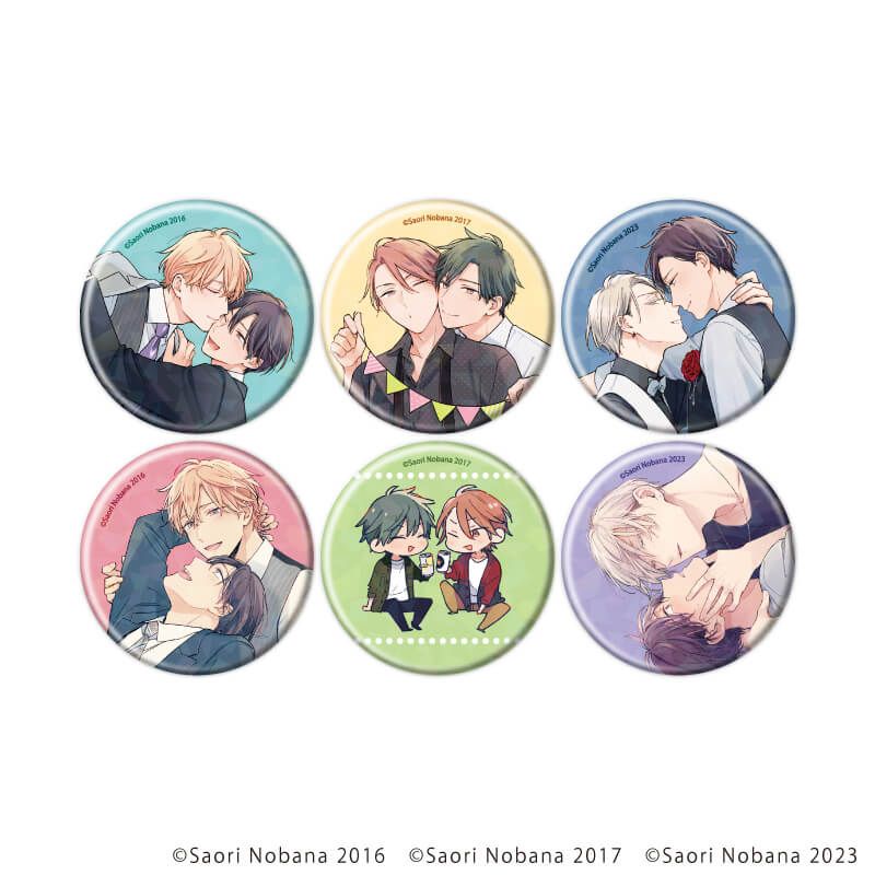 ホログラム缶バッジ(57mm)「野花さおり先生」01/コンプリートセット(全6種)(公式&描き下ろしイラスト)