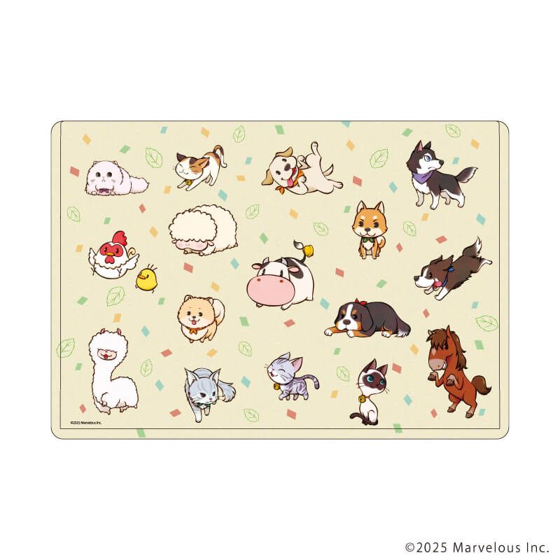 キャラクリアケース「牧場物語 Let's！風のグランドバザール」01/ちりばめデザイン(公式イラスト)