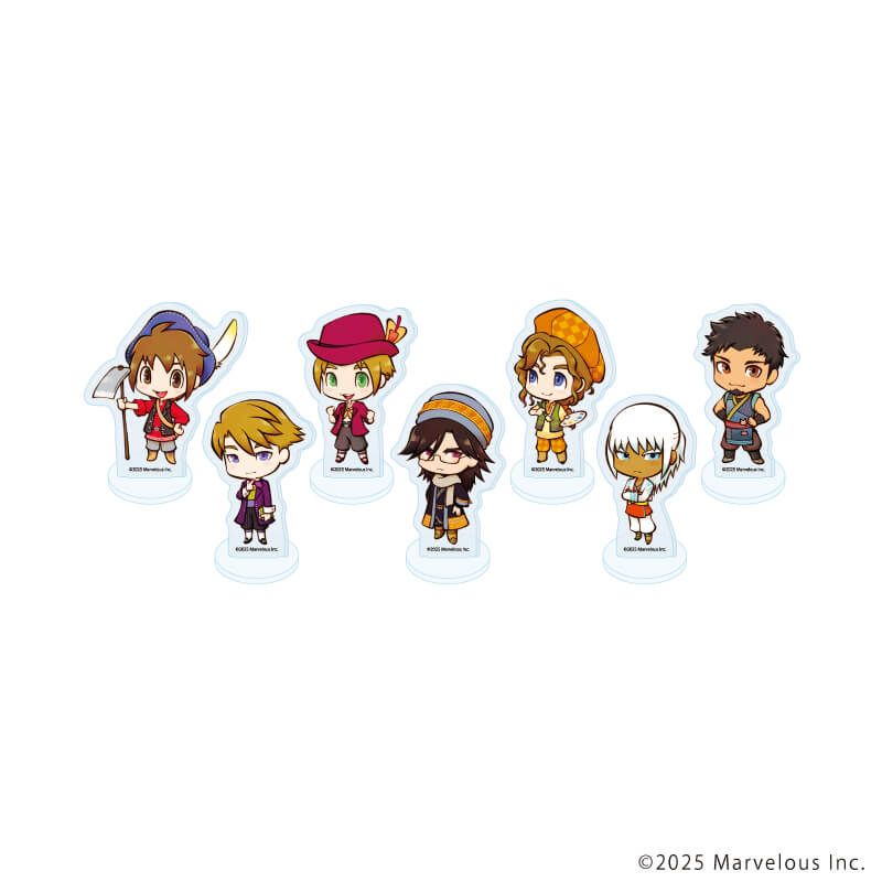 アクリルぷちスタンド「牧場物語 Let's！風のグランドバザール」01/コンプリートセット(全7種)(公式イラスト)