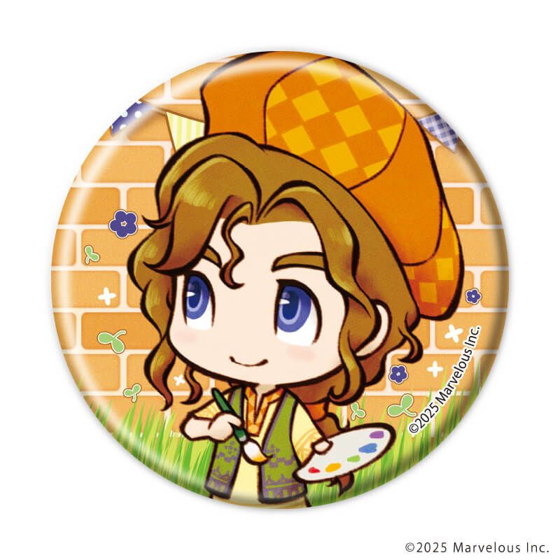 缶バッジ「牧場物語 Let's！風のグランドバザール」01/ブラインド(8種)(公式イラスト)