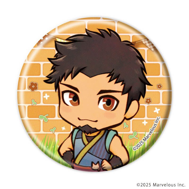 缶バッジ「牧場物語 Let's！風のグランドバザール」01/ブラインド(8種)(公式イラスト)