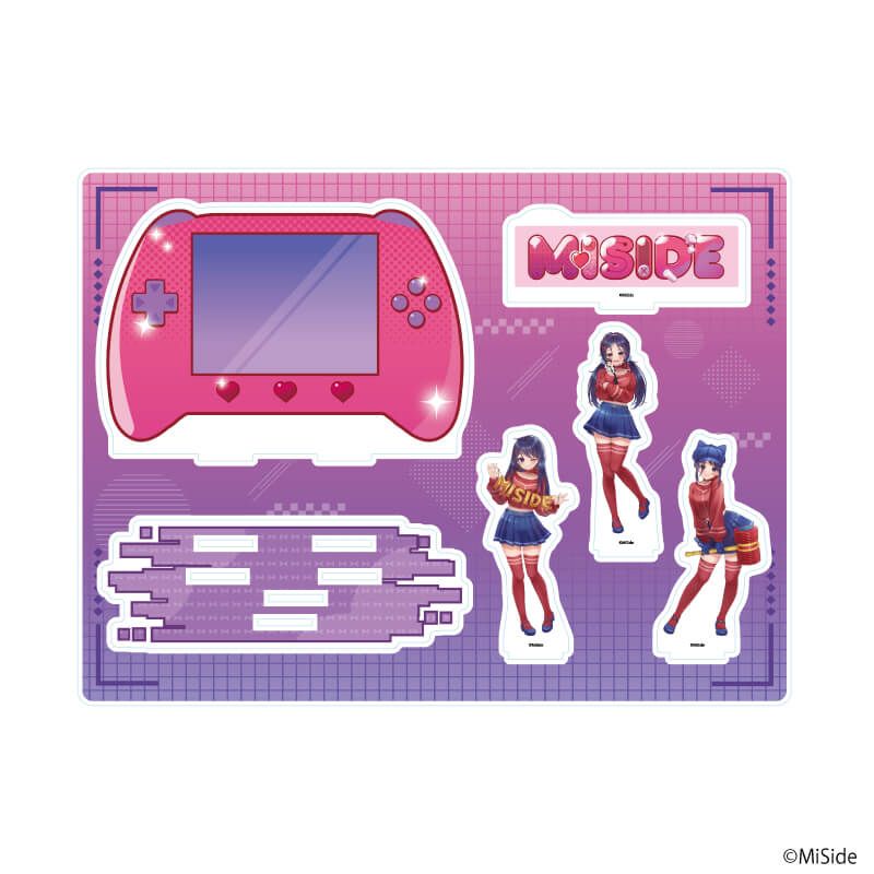 アクリルジオラマプレート「MiSide : ミサイド」01/集合デザイン(描き起こしイラスト)