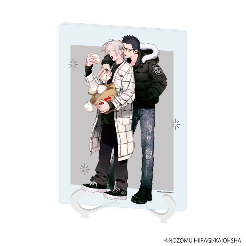 アクリルアートボード(A5サイズ)「オオカミくんは襲われたい」02/源シンゴ&岡本瀧(描き下ろしイラスト)