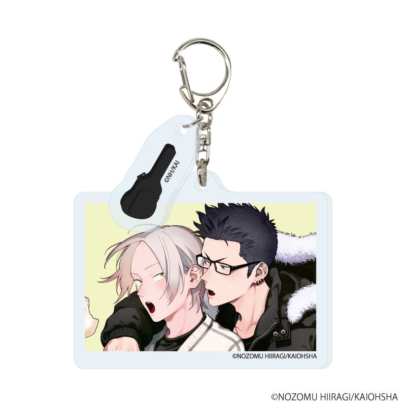 パーツ付きアクリルキーホルダー「オオカミくんは襲われたい」01/源シンゴ&岡本瀧(描き下ろしイラスト)