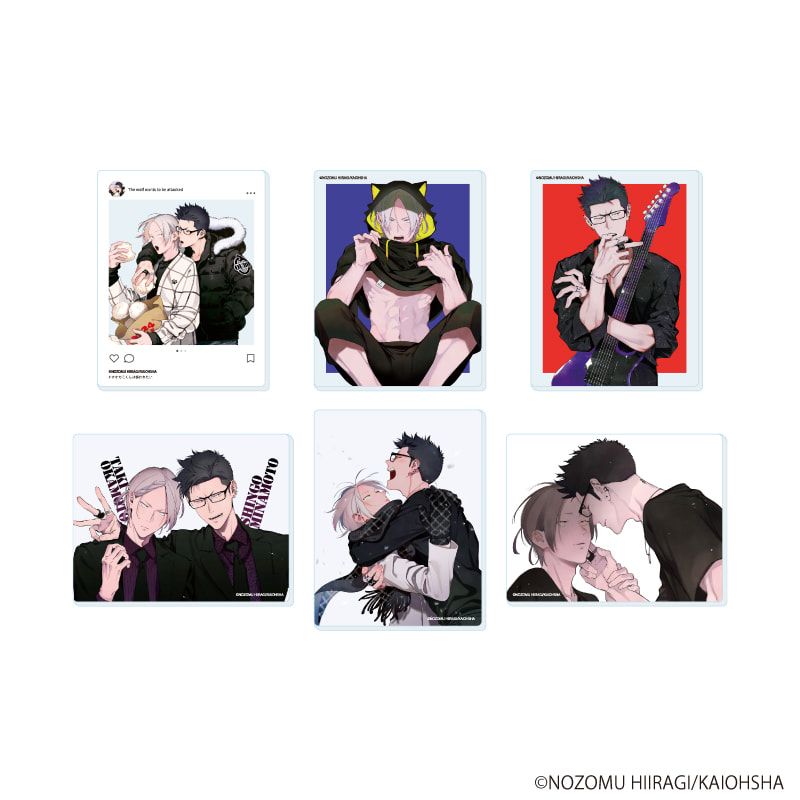 アクリルカード「オオカミくんは襲われたい」01/コンプリートセット(全6種)(公式&描き下ろしイラスト)