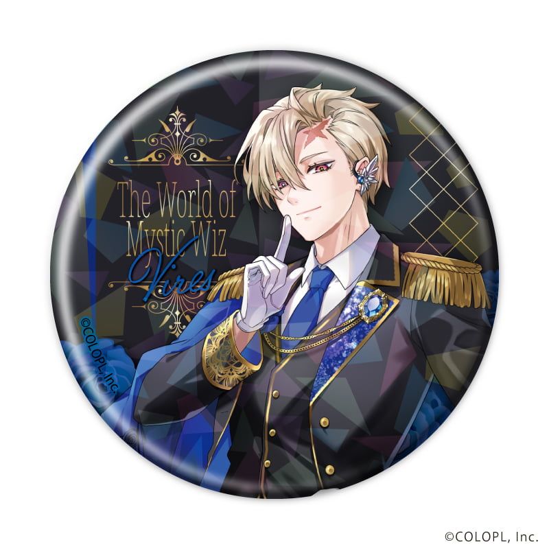 ホログラム缶バッジ(57mm)「クイズRPG 魔法使いと黒猫のウィズ」01/アイドルωクラウンズ ブラインド(6種)(描き下ろしイラスト)