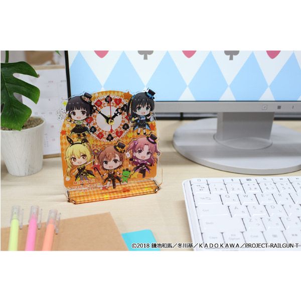 とある科学の超電磁砲T ぷちちょこミニアクリル置時計【マジシャンver.】