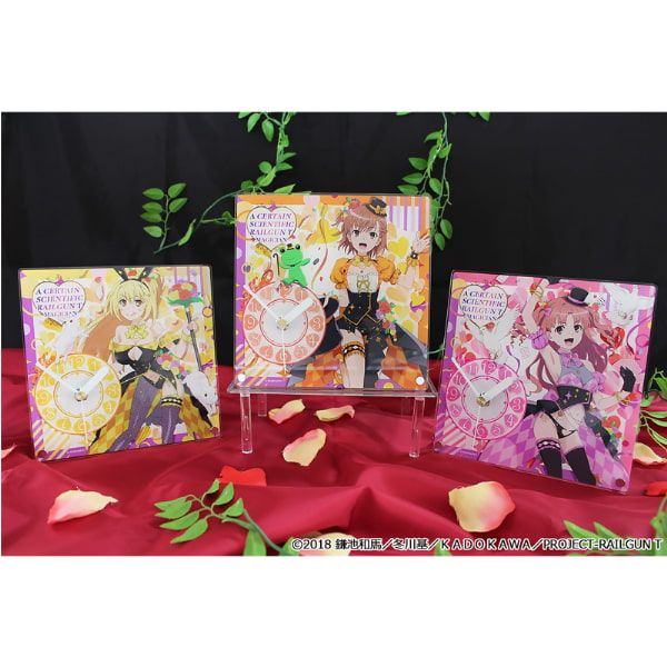 とある科学の超電磁砲T 描き下ろしアクリル置時計【白井黒子】マジシャンver.