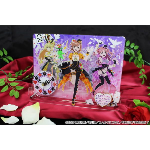 とある科学の超電磁砲T 描き下ろしBIGアクリル置時計【マジシャンver.】