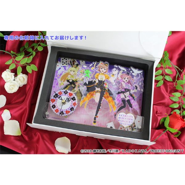 とある科学の超電磁砲T 描き下ろしBIGアクリル置時計【マジシャンver.】