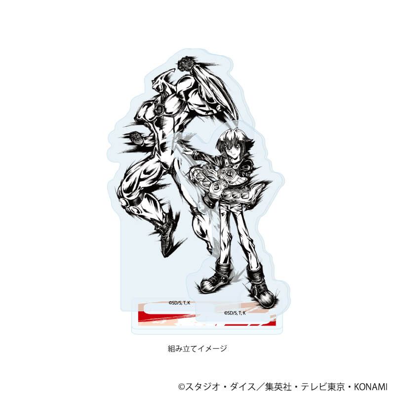 アクリルスタンドプレート「遊☆戯☆王デュエルモンスターズGX」06/遊城十代(墨絵イラスト)