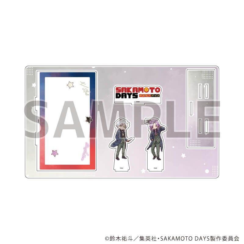 プレミアム アクリルジオラマプレート「SAKAMOTO DAYS」09/X(スラー)&鹿島 バトル×スーツver.(グラフアートイラスト)