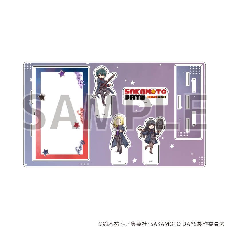 プレミアム アクリルジオラマプレート「SAKAMOTO DAYS」08/南雲&神々廻&大佛 バトル×スーツver.(グラフアートイラスト)