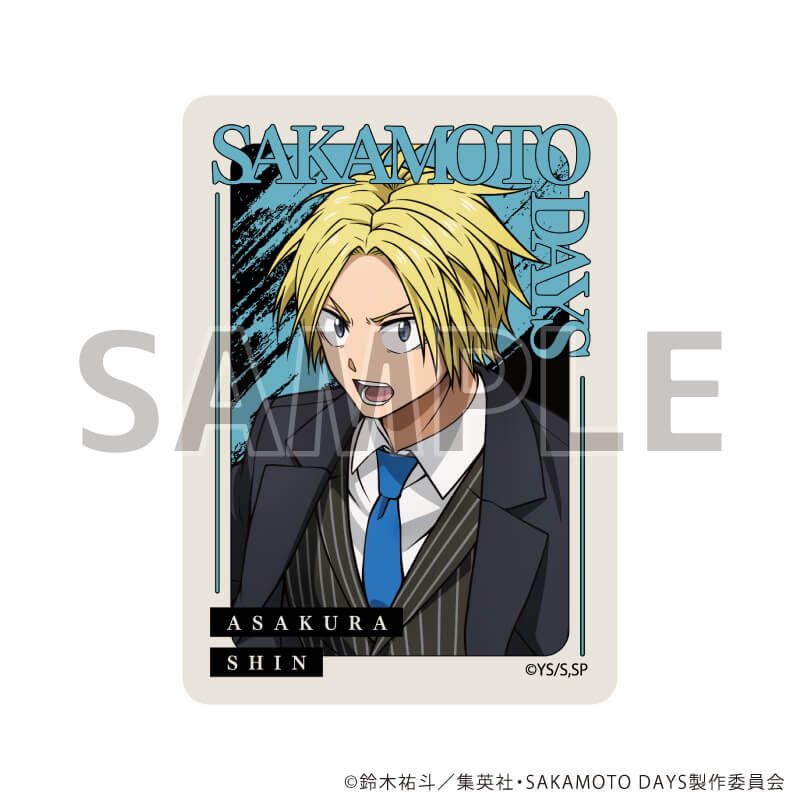 ダイカットステッカー「SAKAMOTO DAYS」02/朝倉シン バトル×スーツver.(描き下ろしイラスト)