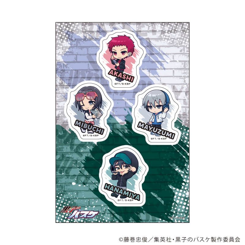 PETANTシール「黒子のバスケ」31/洛山＆霧崎第一 ヒップホップver.(ミニキャライラスト)