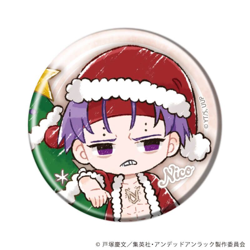 缶バッジ「アンデッドアンラック」09/クリスマスver. セット1 コンプリートセット(全6種)(グラフアートイラスト)